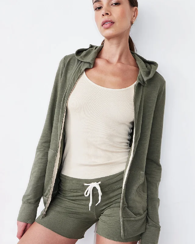 Supersoft Zip Up Hoody Cashmere