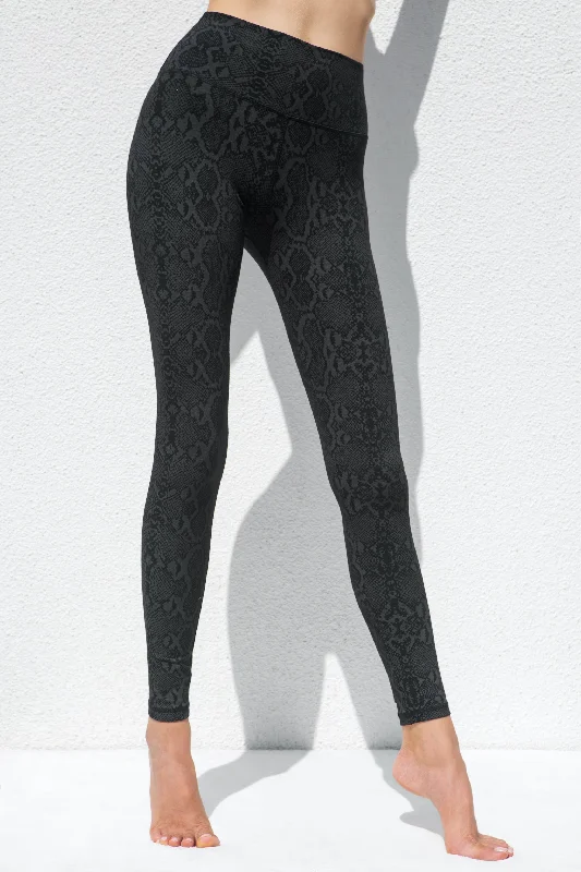 Snake Leggings - Black Rugged Women's Outdoor 