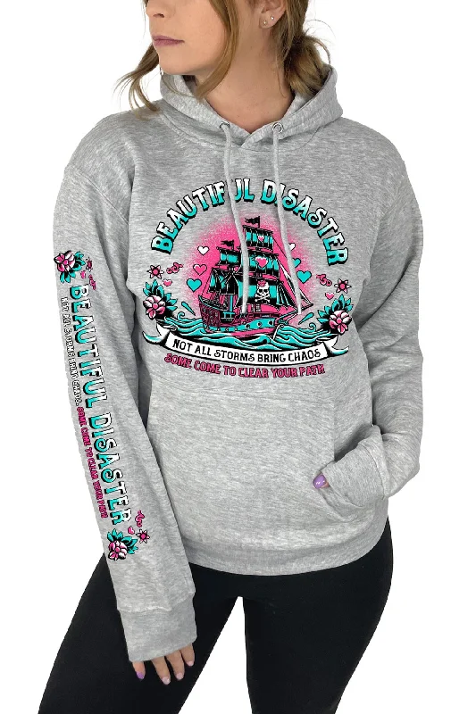 Storm Pullover Hoodie - Heather Grey Sporty Women's Athleisure 