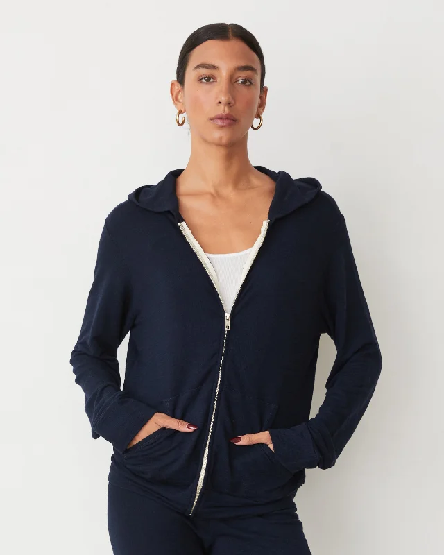 Supersoft Zip Up Hoody Minimalist Women's Casual