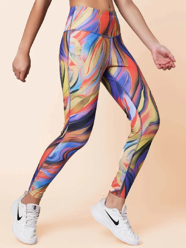 Radiance Print Luxe Leggings Laid - back Women's Vibe