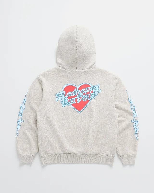 I Heart Thai Diner Fleece Hoodie Monochromatic All - in - one