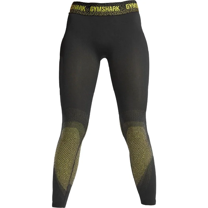 Gymshark Apex Seamless Low Rise Womens Long Training Tights - Black European