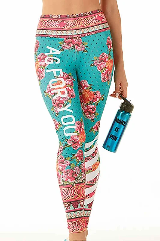 Alto Giro Moroccan Blossom Legging Minimalist Women's Casual