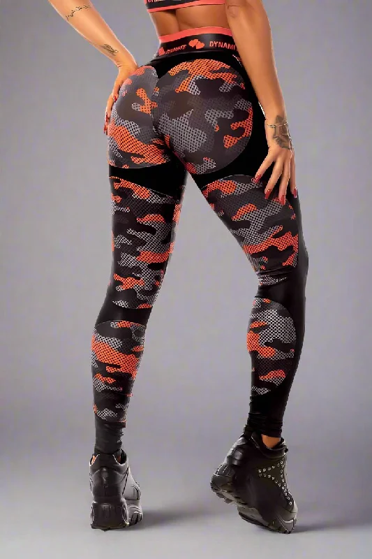 Dyna Brazil Fire Camo Legging Elegant Women's 