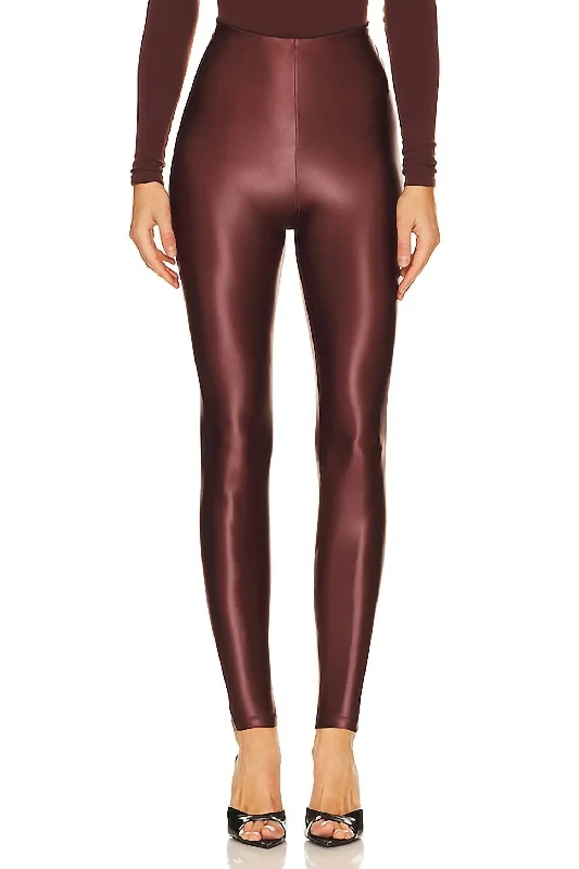 Matte Metallic Legging In Copper Cool Women's Skate