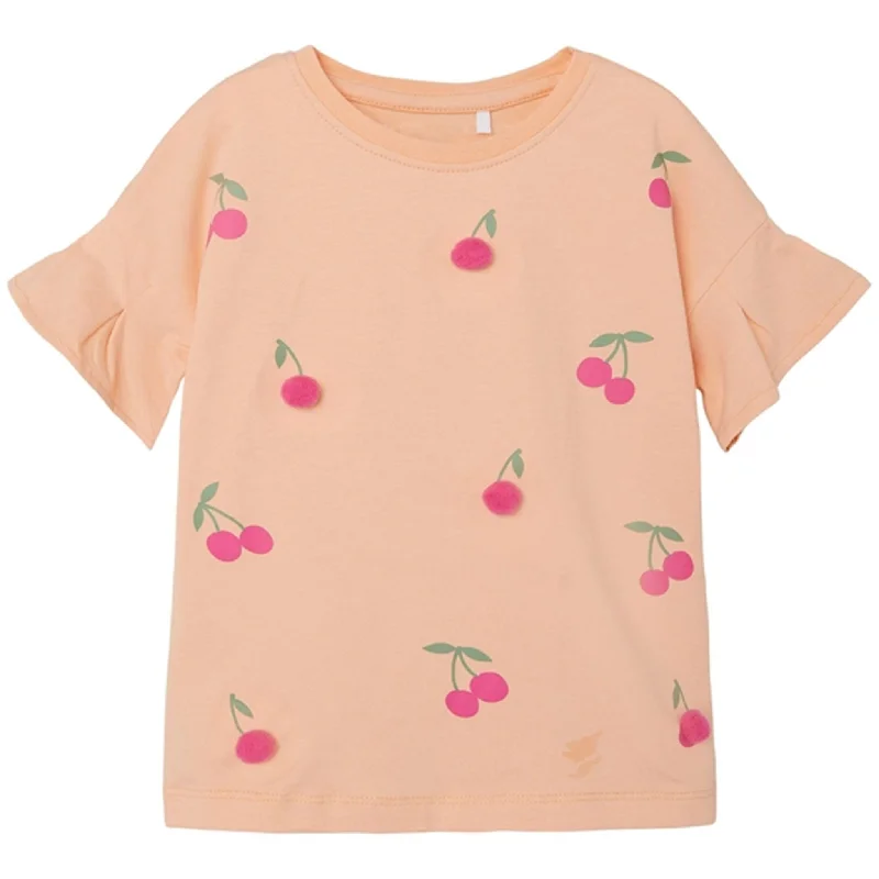 Name it Peach Nectar Fenja T-Shirt Vintage Women's 1970S 