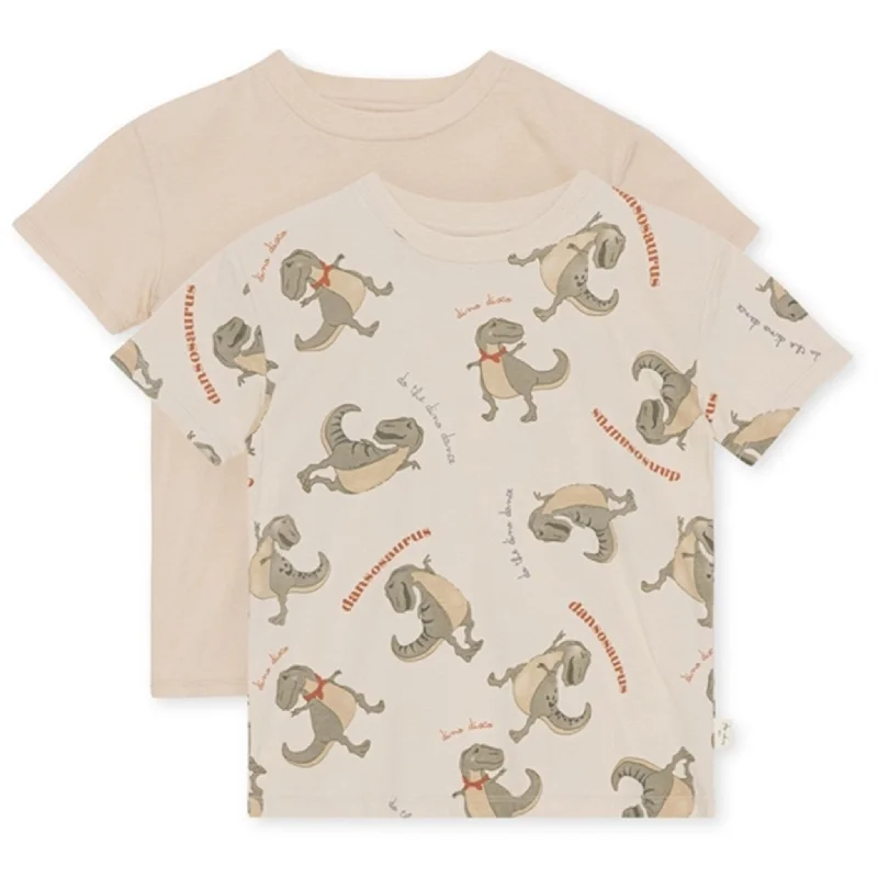 Konges Sløjd Dansosaurus/ French Oak Famo T-shirt 2-pak Sporty Women's Tennis