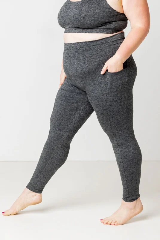 SuperSoft Pocket Leggings - Heather Gray Relaxed Women's 