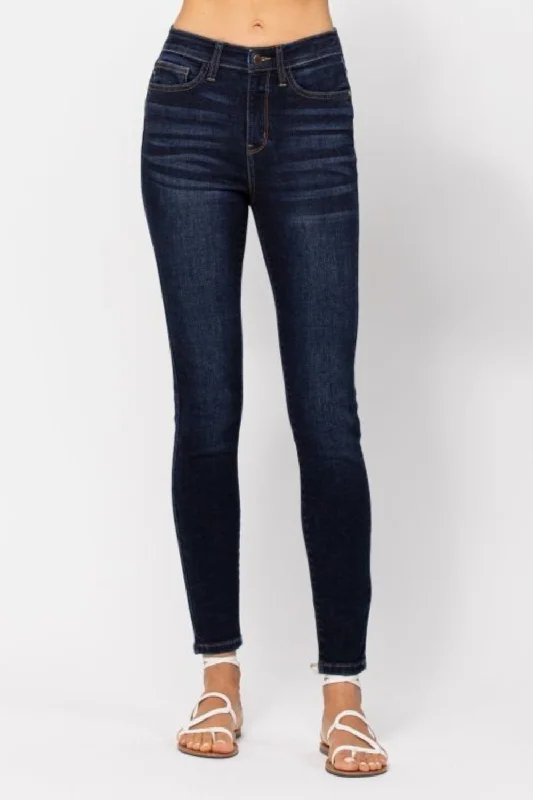 Judy Blue Full Size High Waist Handsand Skinny Jeans Streetwear Style for 