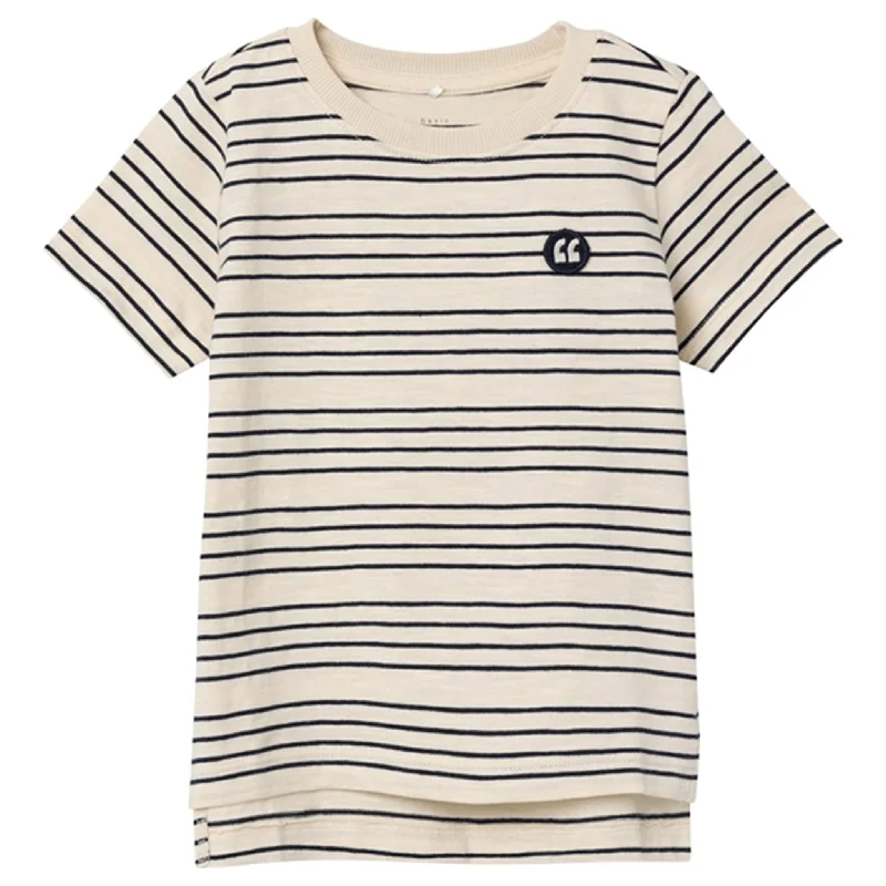 Name it Whitecap Gray Dark Sapphire Stripes Voby T-Shirt Gym