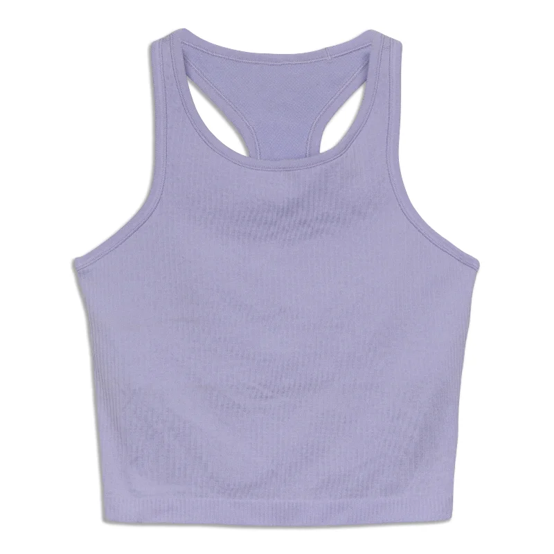 Ebb To Street Cropped Racerback Tank Top - Resale Refined Women's Classic 