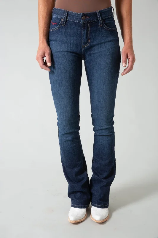Kimes Ranch Womens Chloe Blue Cotton Blend Jeans Cozy Women's Sherpa - lined