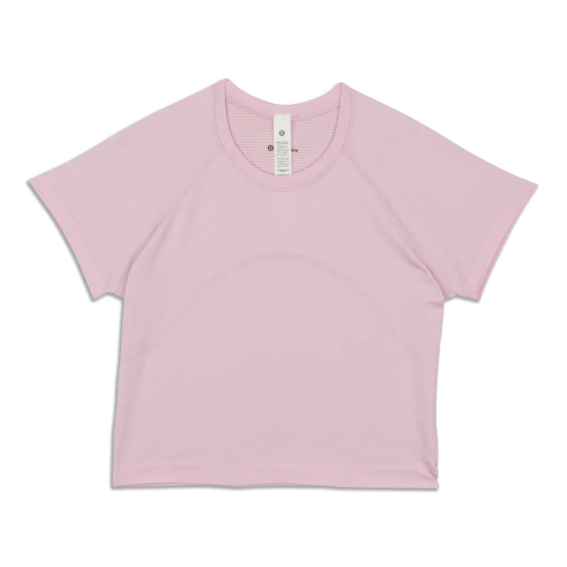 Swiftly Tech Cropped Short-Sleeve Shirt 2.0 - Resale Trendy Women's 