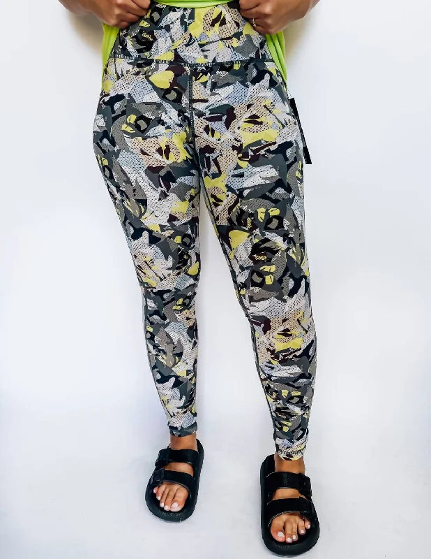 High Waisted Legging In Print Vintage Women's 1970S 