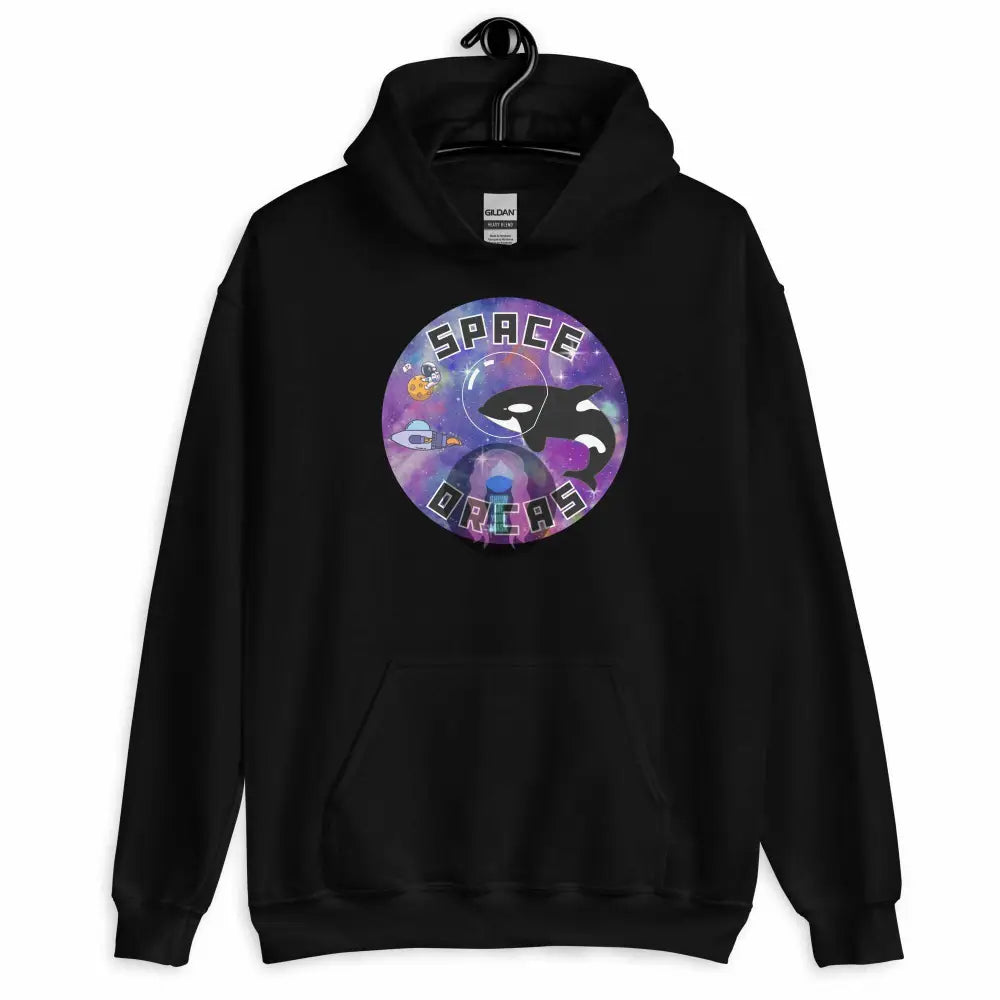 "Space Orcas" Unisex Hoodie Casual Women's Japanese 