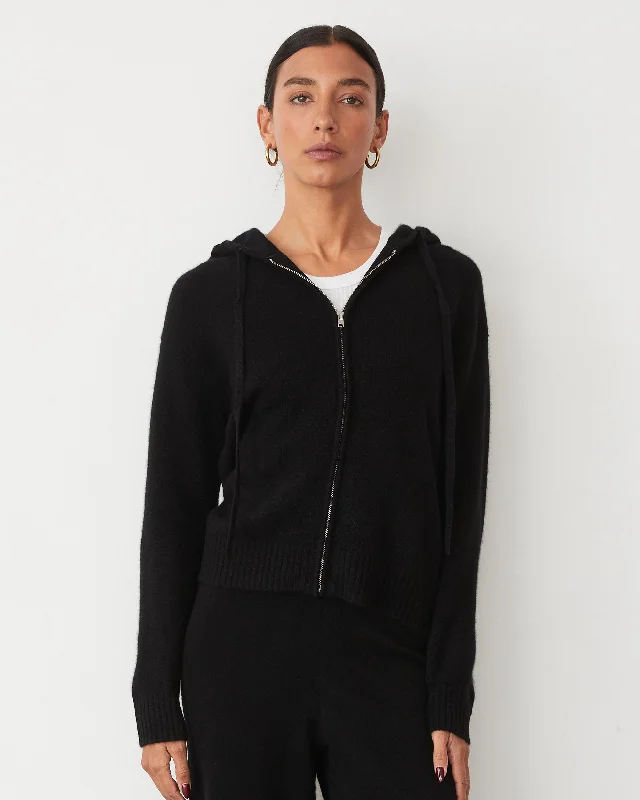 Cashmere Zip Up Hoody Classic Women's Tweed