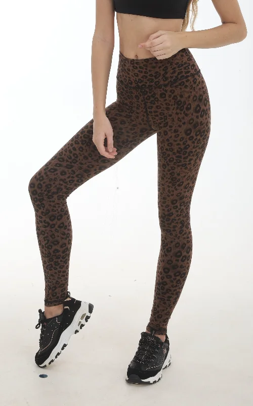 Jaguar Leggings - Brown Black British Gentlewoman Style