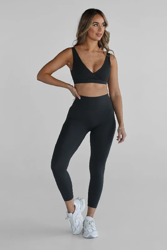 SCULPT 7/8 Leggings - Deep Forrest Sustainable Organic