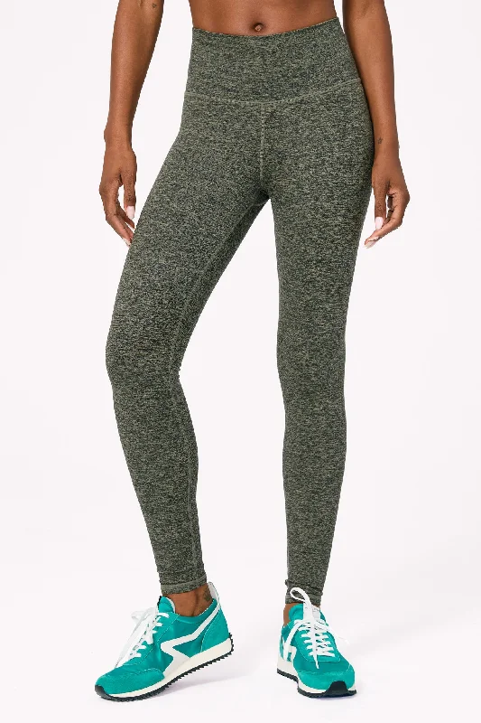 TLC Leggings in Uniform Green Laid - back Women's Style