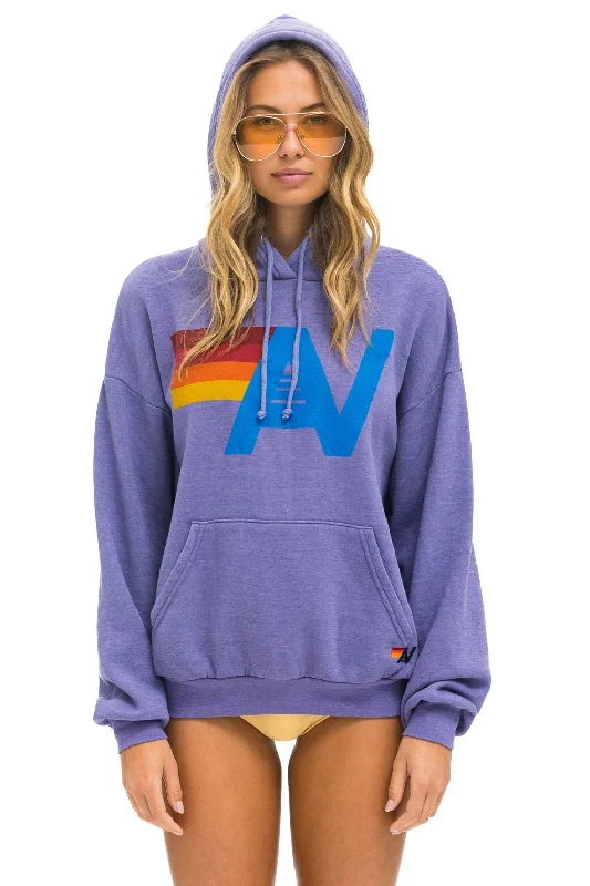 LOGO PULLOVER RELAXED HOODIE - LAVENDER Sporty Women's Athleisure 