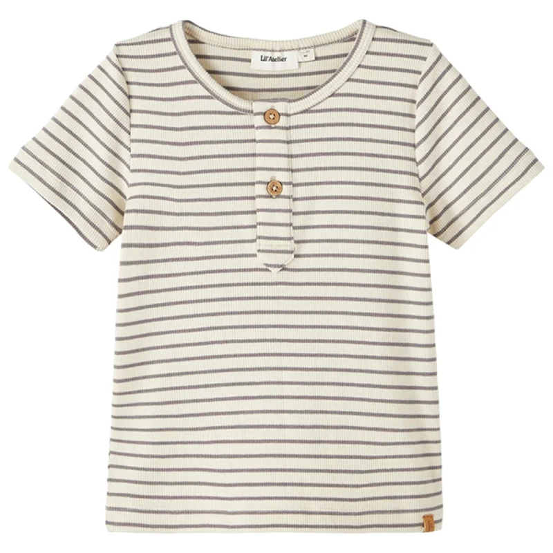 Lil'Atelier Frost Gray Gago Slim T-Shirt performance