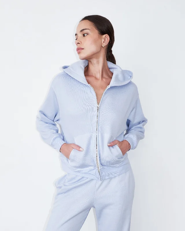 Teddy Fleece Relaxed Zip Up Hoody Tough Women's Military - inspired