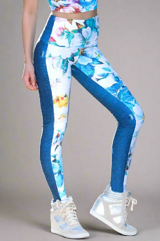 Alto Giro Flower Blossom Legging Monochromatic All - in - one