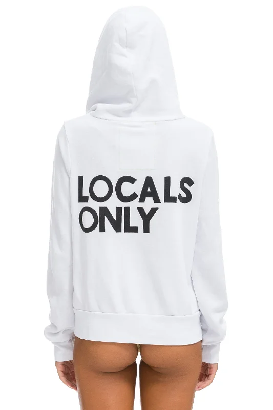 LOCALS ONLY HOODIE - WHITE Scandinavian