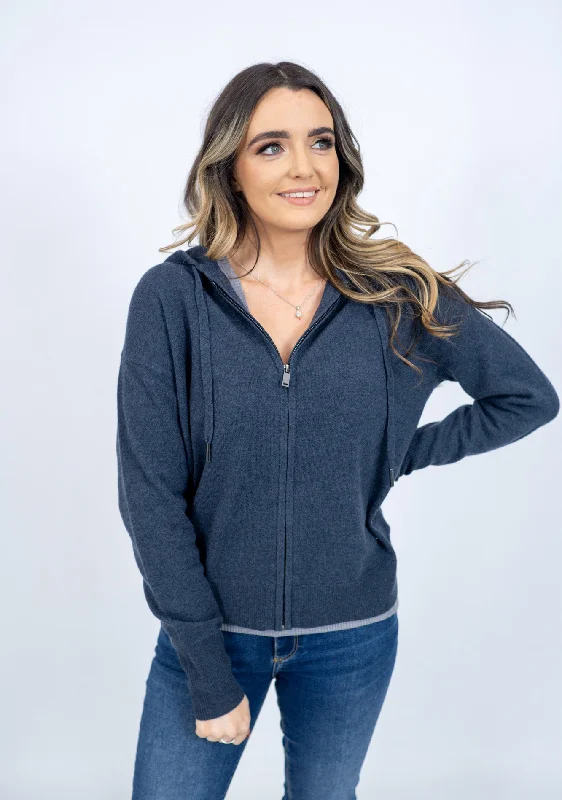 Mos Mosh Robyn Hooded Knit Cardigan Practical Women's Multi - 
