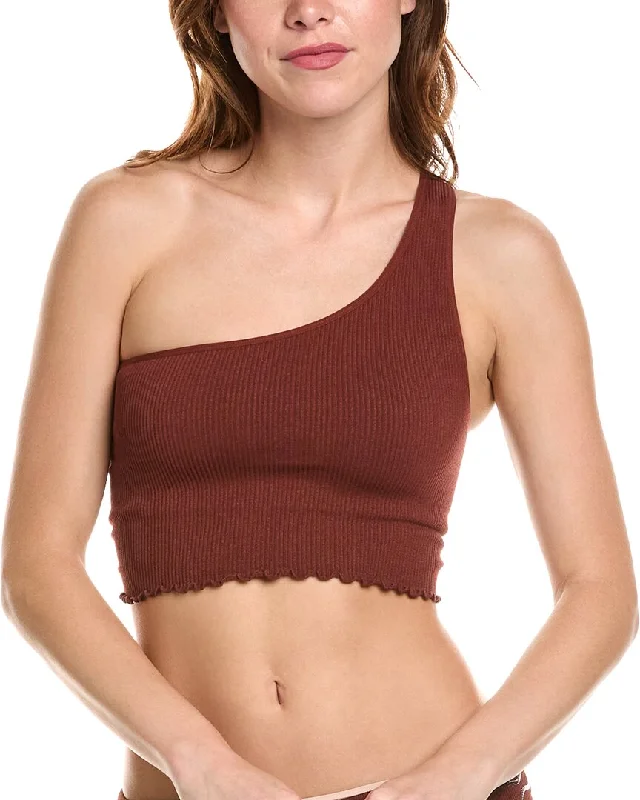 Spiritual Gangster Luna One-Shoulder Crop Tank Stylish Women's Tropical 