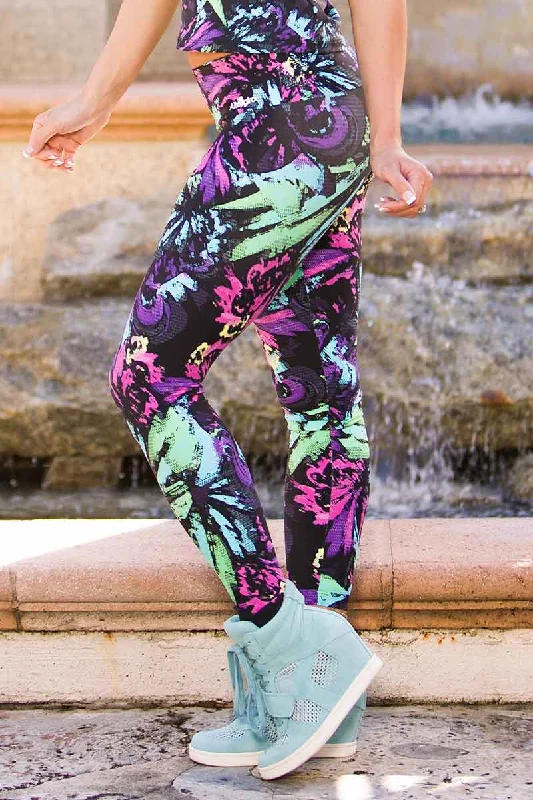 Alto Giro Mystic Flower Legging Sleek Women's Metallic