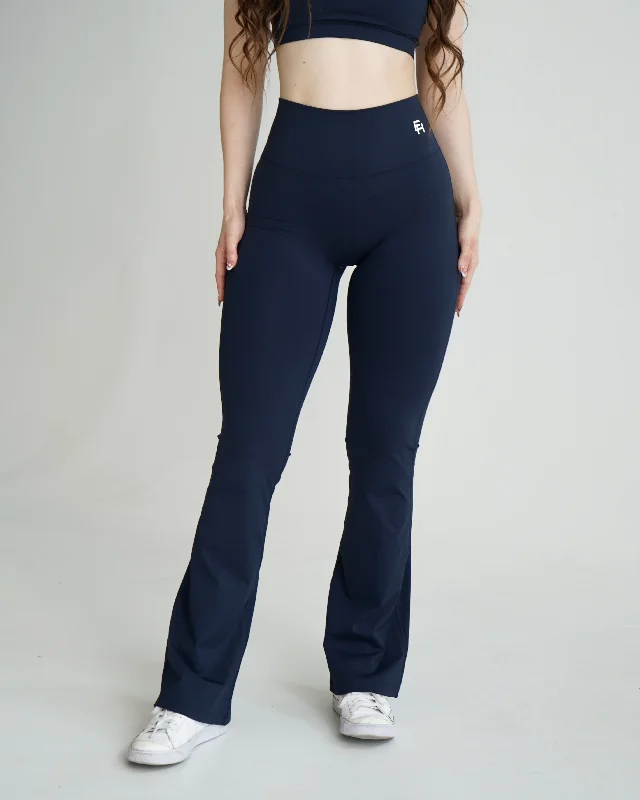 Impact Flare Leggings - Navy Youthful Women's Anime - inspired