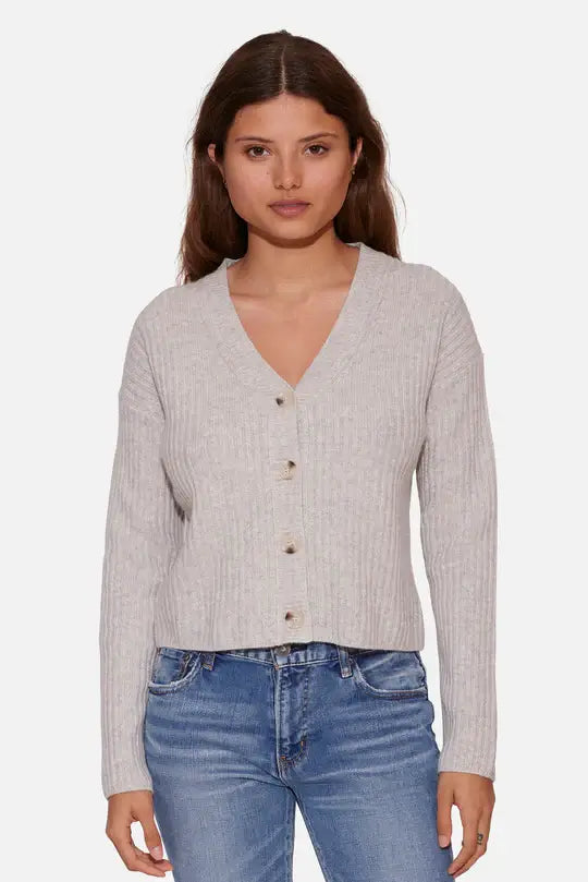Beatrice Ribbed Cardigan Magneto Gym