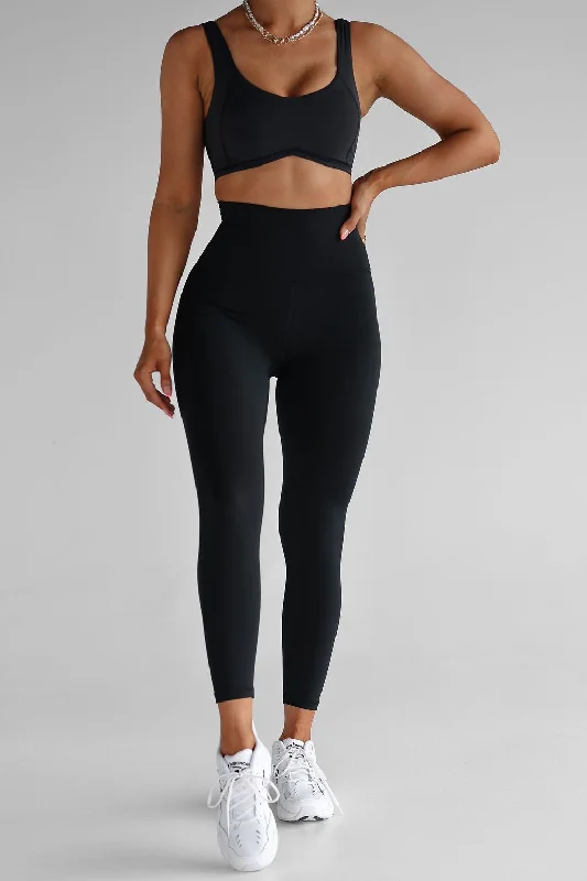 Extra High Waist 7/8 Leggings - Black Refined Women's 