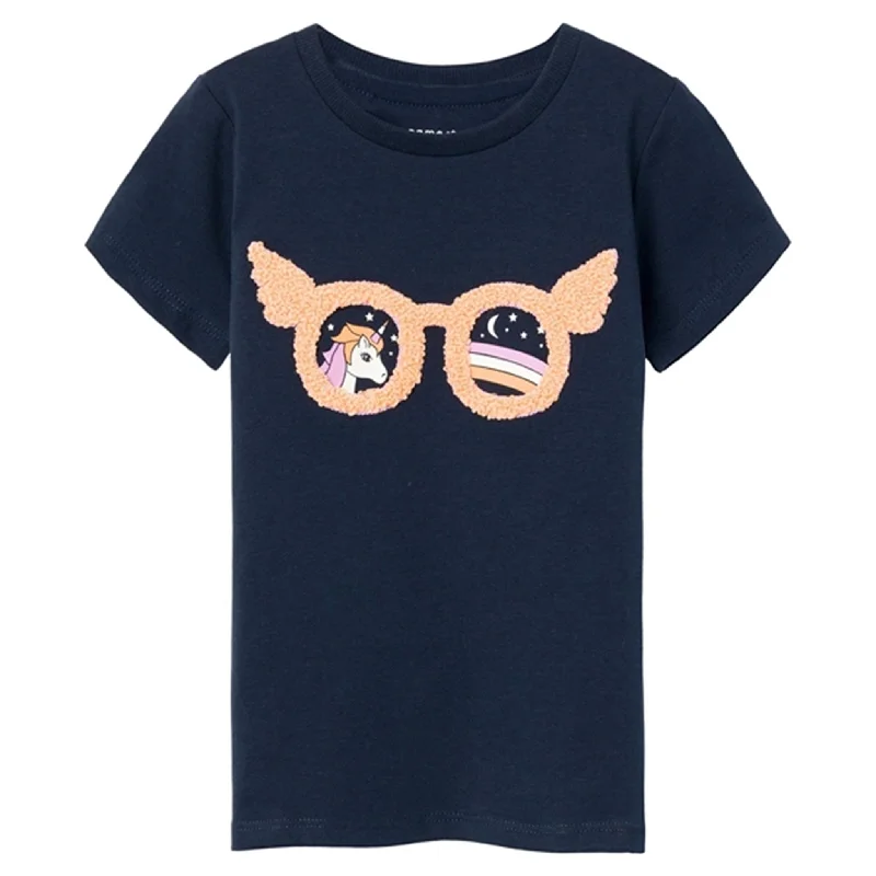 Name it Dark Sapphire Hilde T-Shirt Sleek Women's Metallic