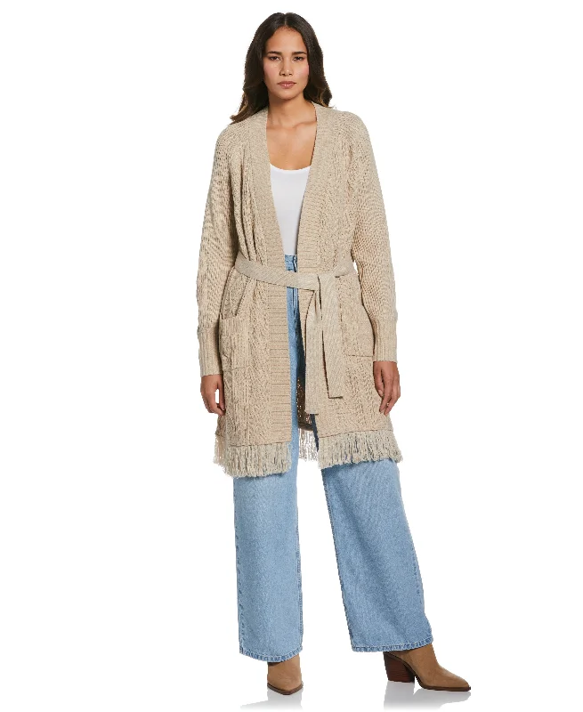 Fringe Duster Sweater Scandinavian