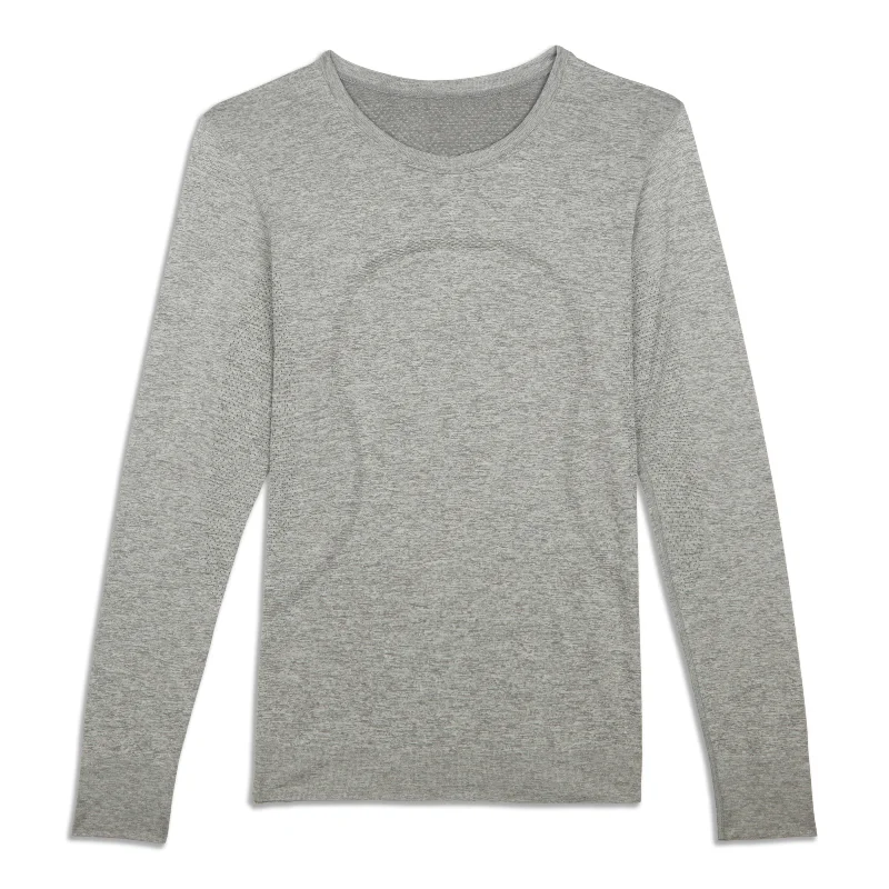 Swiftly Relaxed Long-Sleeve Shirt - Resale Youthful Women's Anime - inspired