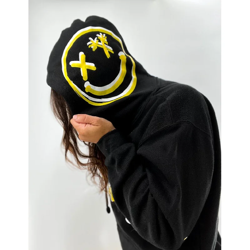 Salty Savage Unisex “Signature” Hoodie | Dead Head Collection | Black/White/Yellow Compression Salty Savage Unisex “Signature” Hoodie | Dead Head Collection | Black/White/Yellow Compression