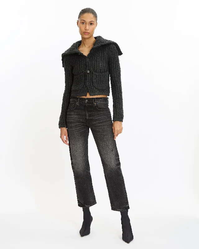 High Neck Shrunken Cardigan purpose