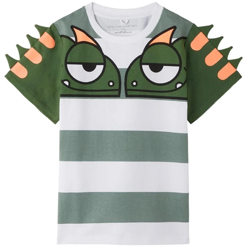 Stella McCartney White/Green T-Shirt British Gentlewoman Style