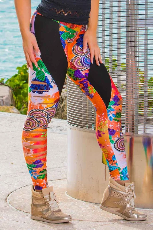 Alto Giro Lotus Blossom Legging Contemporary 