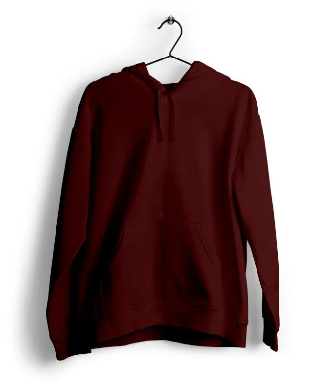 Fully Solid - Maroon Hoodie Modern Women's 