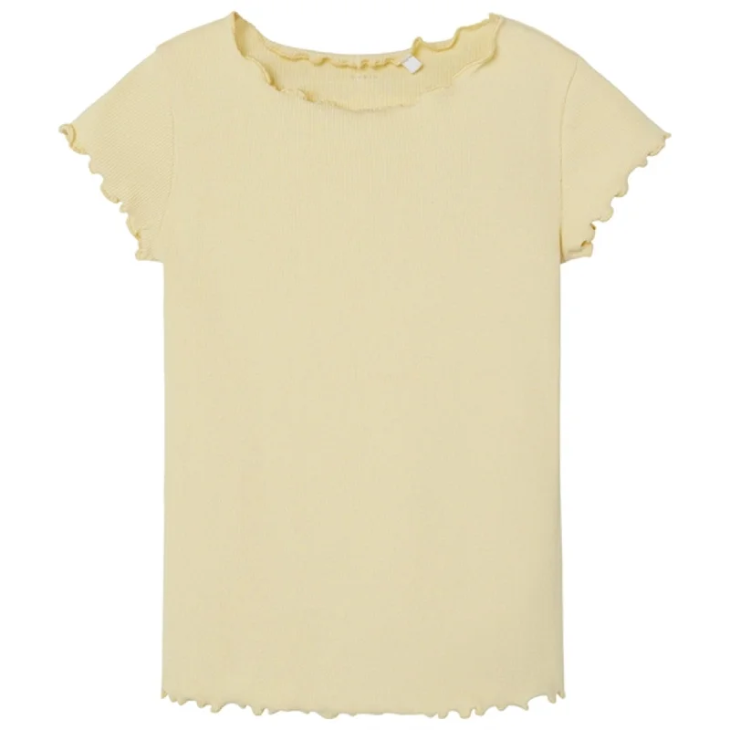 Name it Double Cream Vemma Solid Slim T-Shirt Dapper Women's 1920S