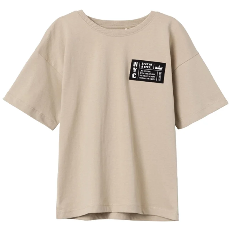 Name it Humus Vector Loose T-Shirt Cashmere