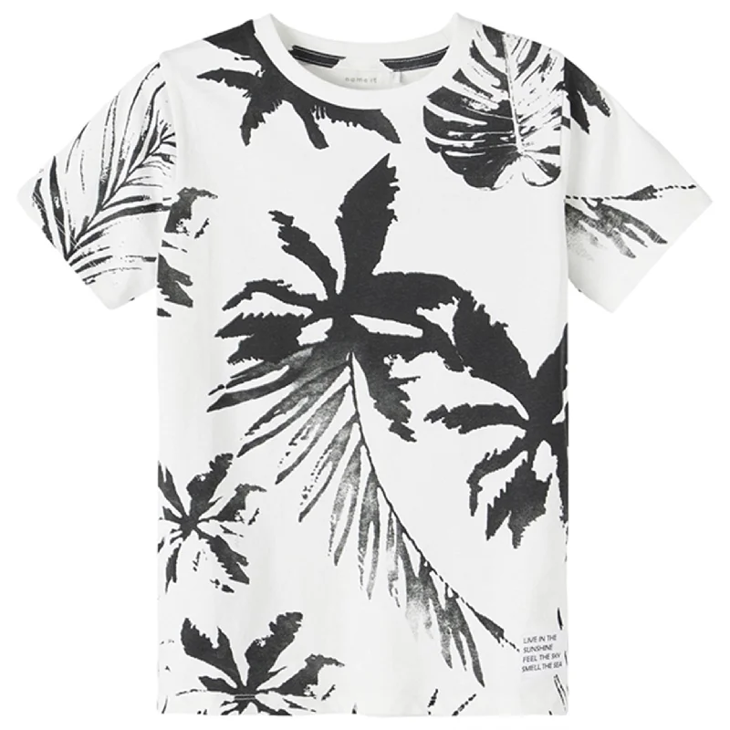 Name it Bright White Flemse T-Shirt Monochromatic All - in - one