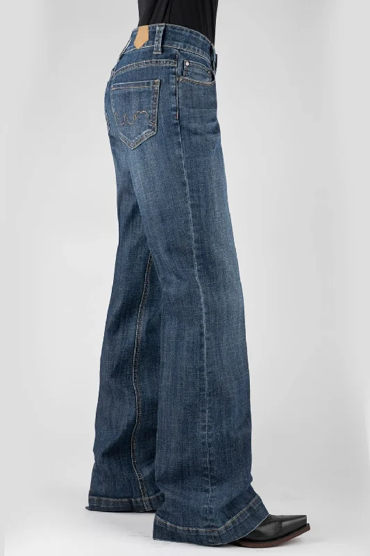 Tin Haul Womens Ella Cactus Desert Blue Cotton Blend Jeans Laid - back Women's Vibe