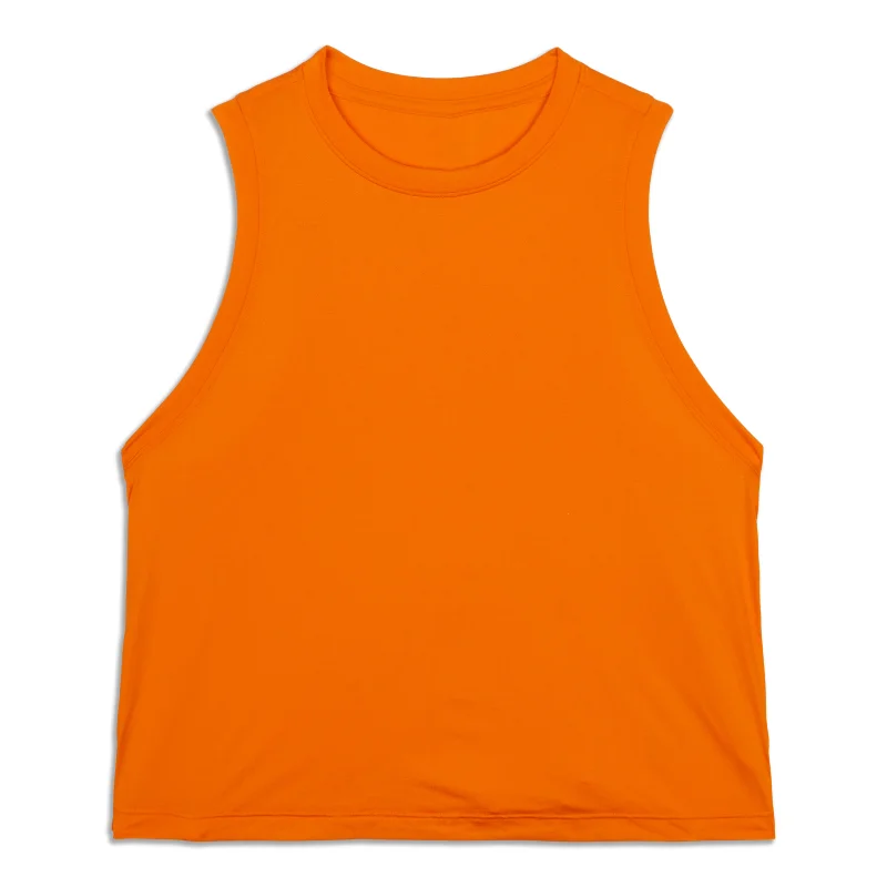 Ultralight Waist-Length Tank Top - Resale Artistic Women's Hand - painted