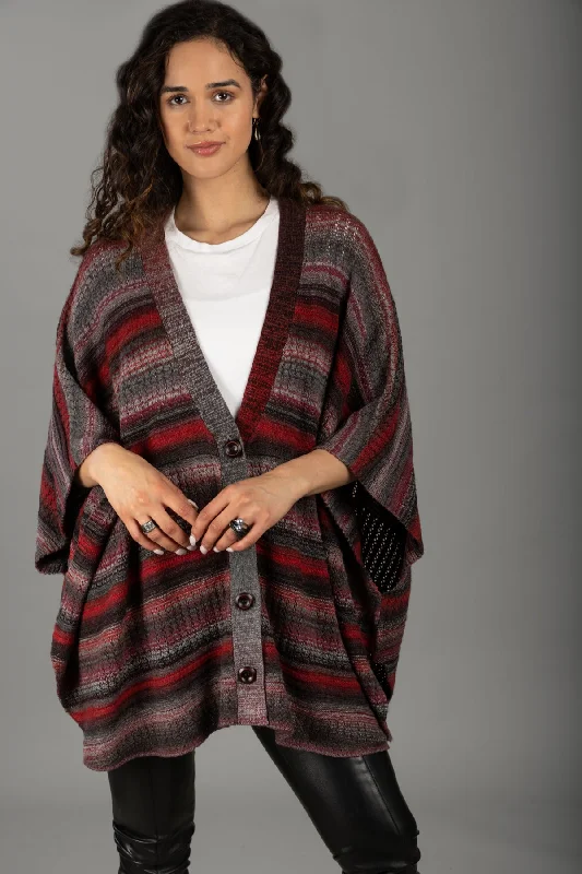 Black Cherry Comfy Cardigan Modern Women's 