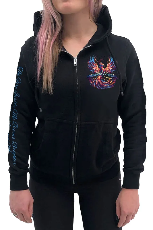 Phoenix 6 Zip Hoodie Dapper Women's 1920S